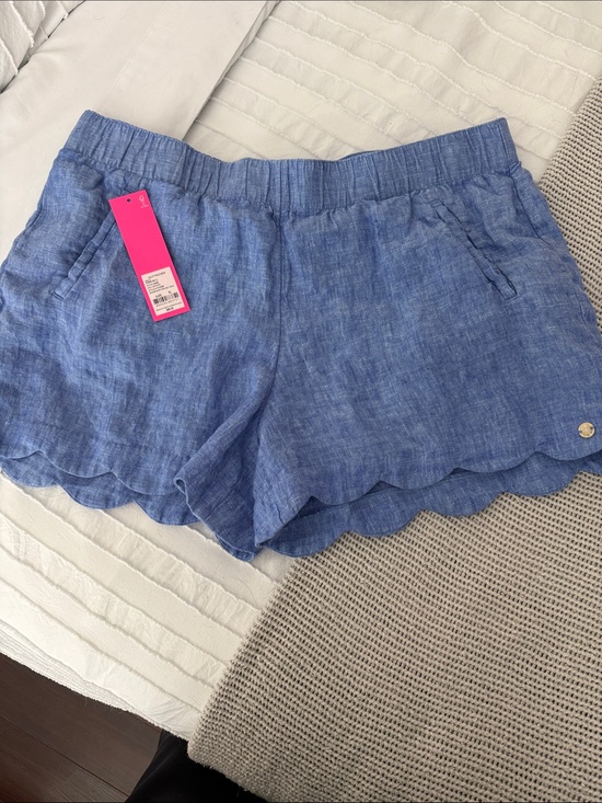Lilly Pulitzer Pants - Lilly Pulitzer Chambray Blue Scallop-Hem Short